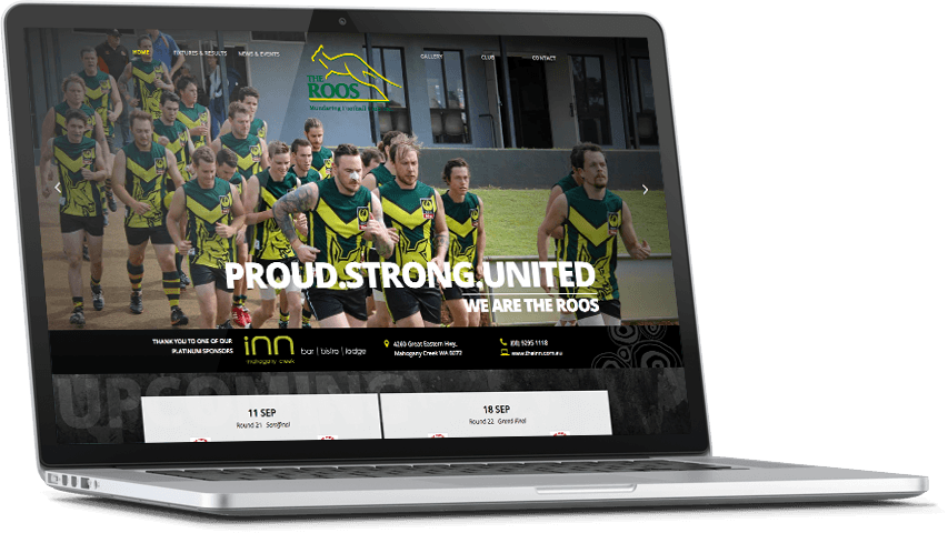 Responsive Website for Mundaring Football Club